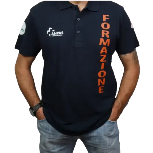 Polo Anpas con scritta Formazione