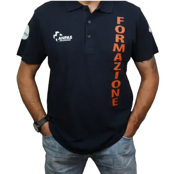 Polo Anpas con scritta Formazione