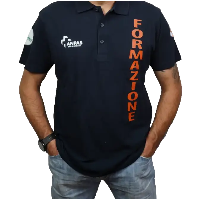 Polo Anpas con scritta Formazione
